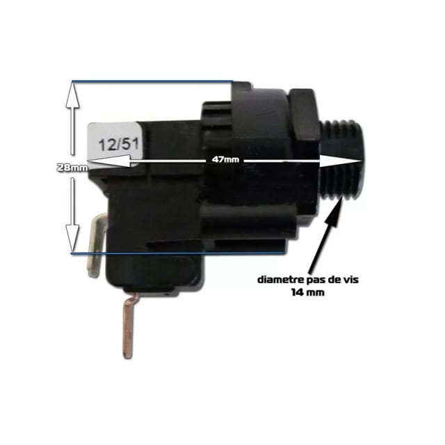 TBS106A Pneumatischer Schalter 16A 220V Typ 760 - Tecmark