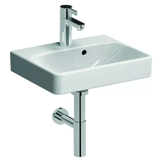 Keramag - Geberit Smyle Square Handwaschbecken 500222, 45x36cm, mit
