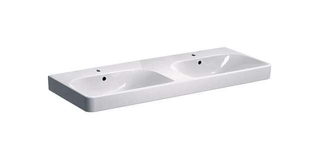 Smyle Square Doppelwaschtisch 500223, 120x48cm, mit - Geberit