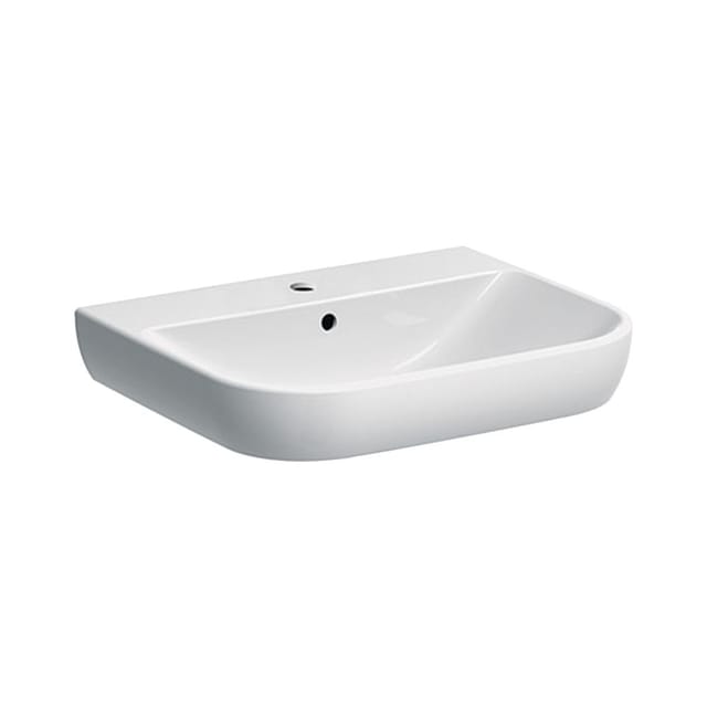 Keramag - Geberit Smyle Waschtisch 500228, 60x48cm, mit Hahnloch und