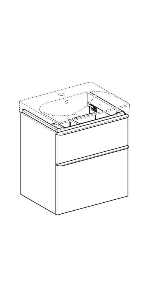 Geberit Smyle Square Waschtischunterschrank, 500352,