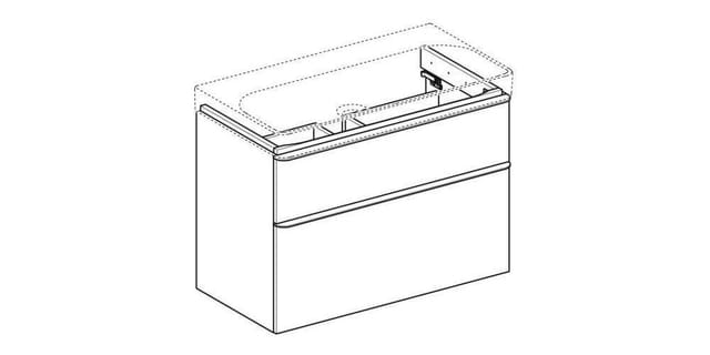 Geberit Smyle Square Waschtischunterschrank, 500354,