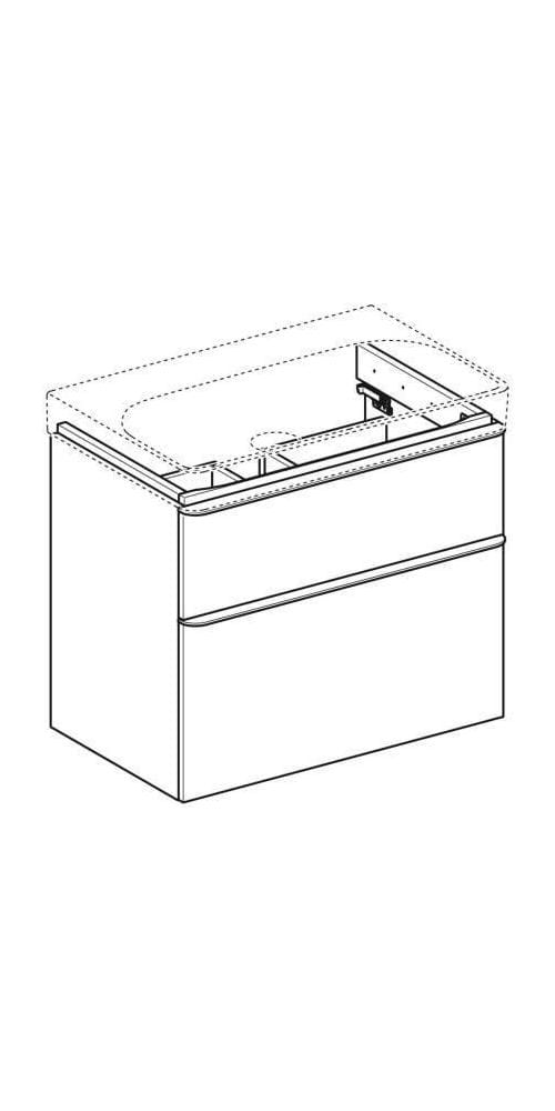Geberit Smyle Square Waschtischunterschrank, 500353,