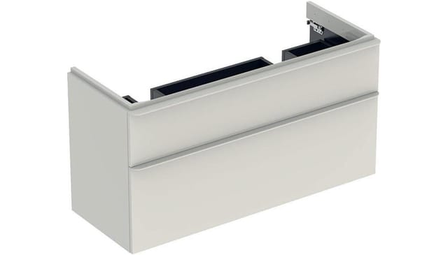Geberit - Smyle Square Waschtischunterschrank für Doppelwaschtisch,