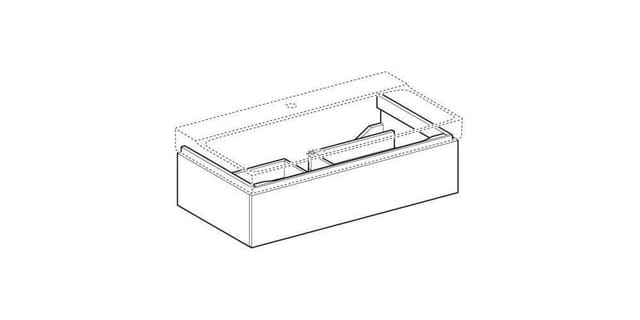 Geberit Xeno 2 Waschtischunterschrank, 880x220x462mm, 1