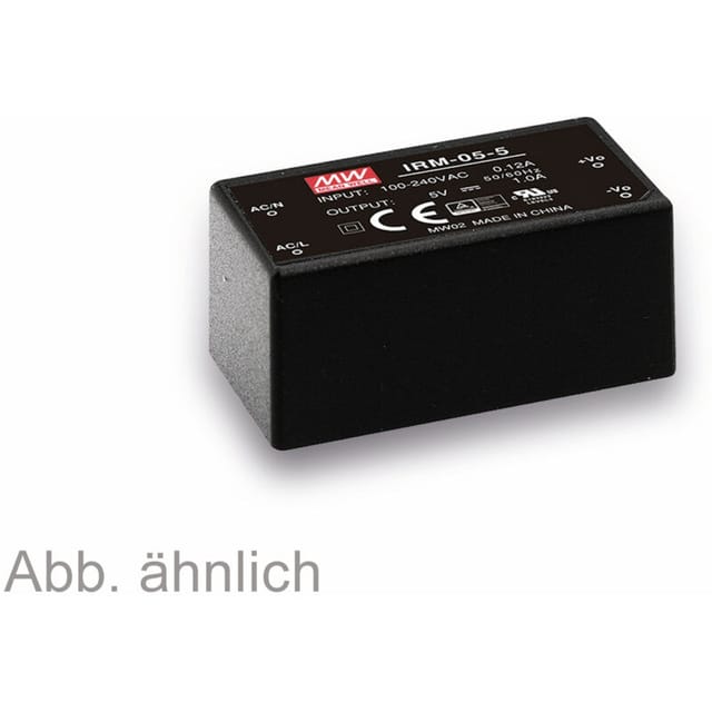 MEAN WELL AC/DC-Printnetzteil IRM-05-24, 24 V-/0,23 A, 5,5 W