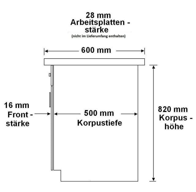 Küchen Preisbombe - Küchen Unterschrank 80 Bianca Weiss Hochglanz + Grau Vollauszug Soft-Close