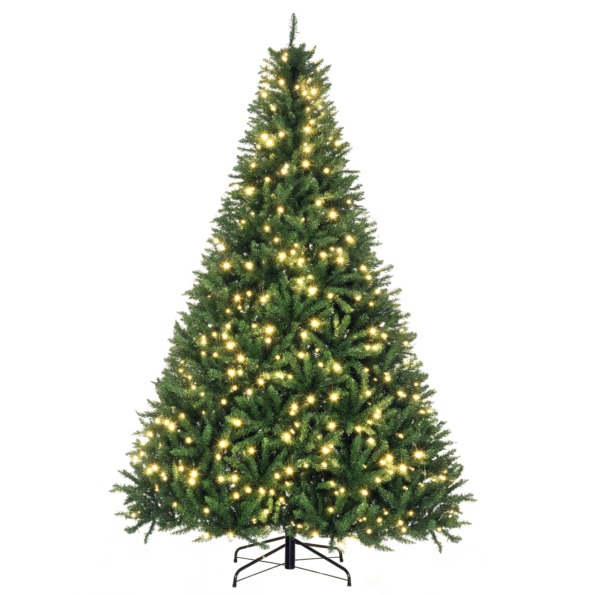 Weihnachtsbaum, 700 Warmweiße Leds, 2154 Zweige, Flammhemmend, Kunststoff/metall, 210 X 142 Cm, Grün