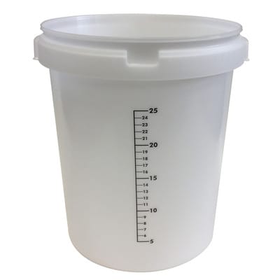 FP - Anrühreimer gripline-o 30 l 25 Liter-Skala weiß