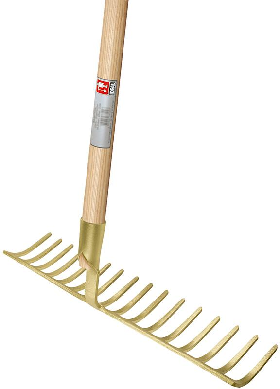 FP - Idealspaten Straßenrechen 14 Zinken, Arbeitsbreite 455 mm, mit Stiel