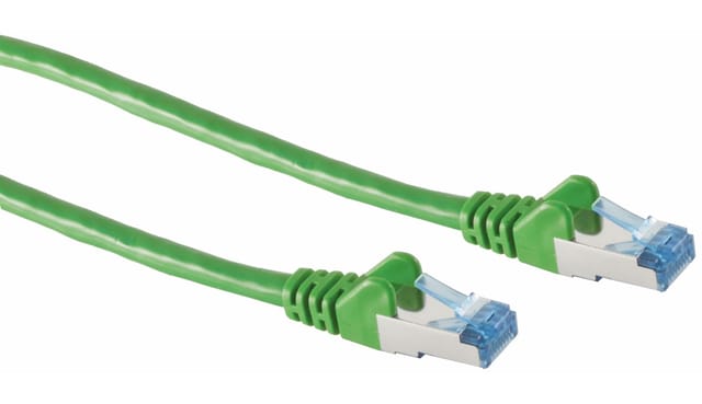 CAT.6A Patchkabel S-FTP, PIMF, grün, 7,5 m