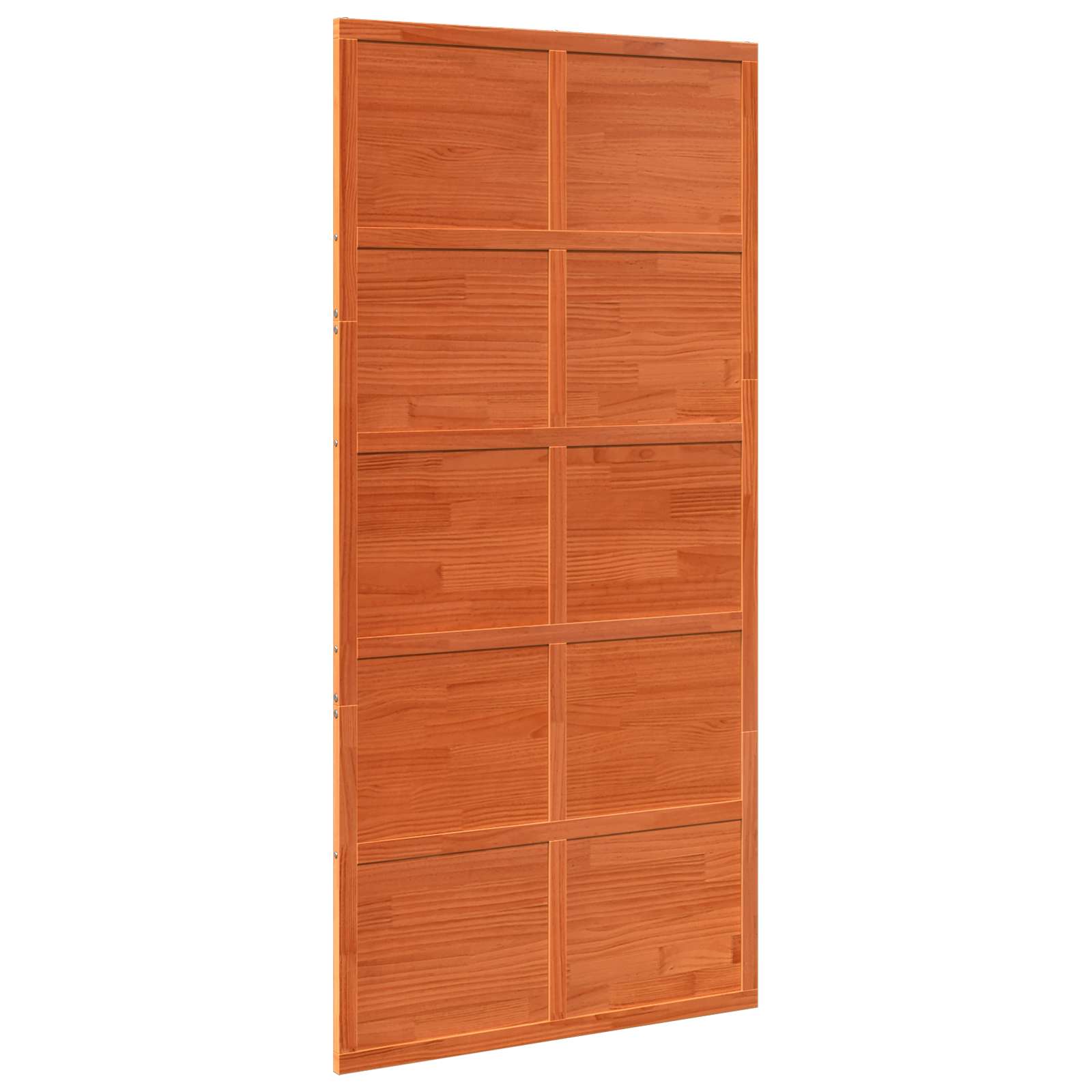 Scheunentür Wachsbraun 100 X 208 Cm Massives Kiefernholz Vidaxl
