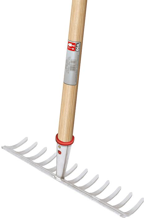 FP - Idealspaten Gartenrechen mit Stiel 14Z Arbeitsbreite 360 mm
