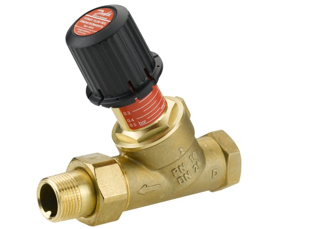 Danfoss Überströmventil AVDO 20 Rp 3/4", Durchgangsausführung, Innen-Muffengewinde / Nippel