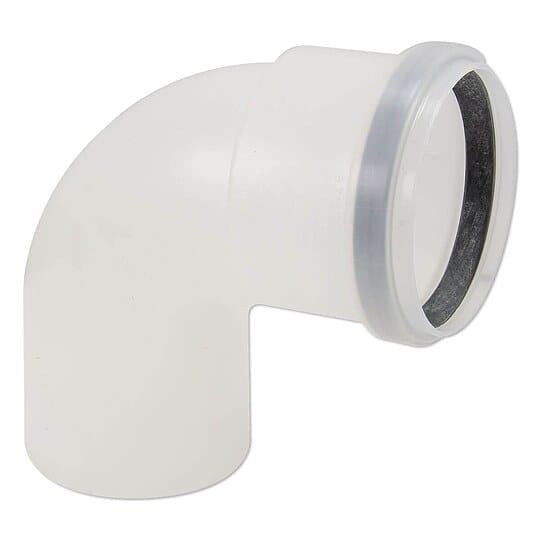 Buderus PP-Abgasrohr-Bogen Ø 80 mm - 87° - 7738112654