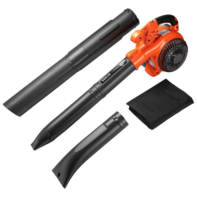 3in1 Laubbläser, Laubsauger u. Laubhäcksler, Laubgebläse 1 ps mit 26ccm, beninbetriebener Laubstaubsauger, Gartenhäcksler mit 50 l Fangsack - Wiltec