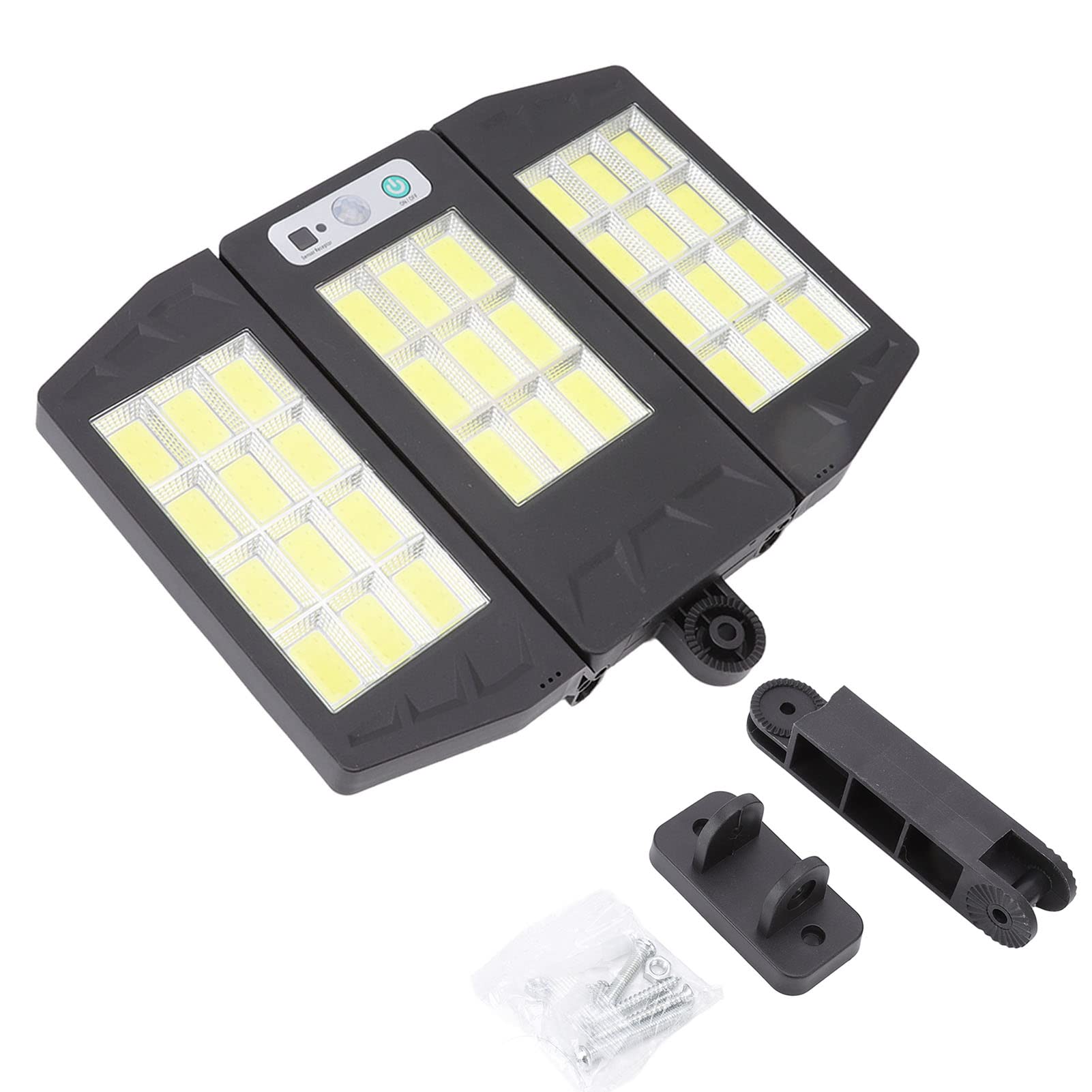 Solar-straßenleuchte Für Den Außenbereich, 33 Cob, 3000 Lm, Ip65 Wasserdicht, Dämmerungsschalter, Für Hof, Garten Und Garage