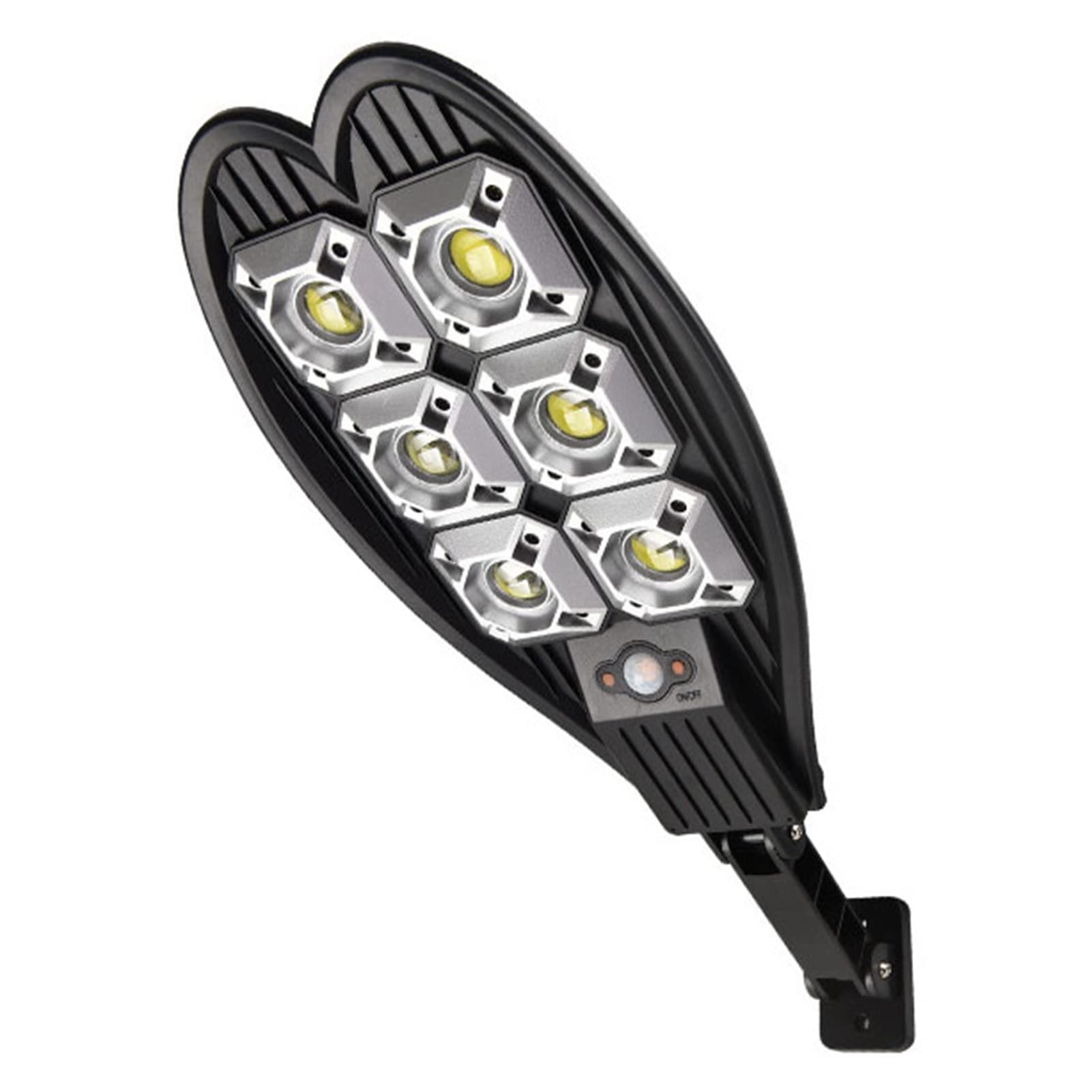 Solarbetriebene Straßenleuchte Mit Bewegungsmelder, Außenwandleuchte Mit Hochhellen Leds, Ip65 Wasserdicht Für Den Außenbereich