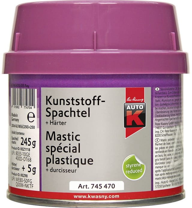 Kunststoffspachtel 250g Lackspray - Auto-k
