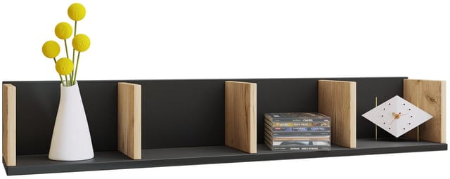 Holz Stand Regal Deko Eckregal Honsa
