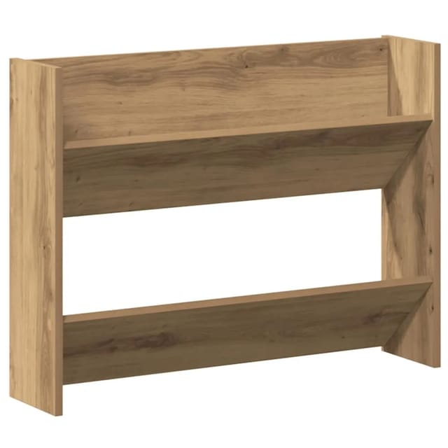 Wand-Schuhregal Artisan-Eiche 80x18x60 cm Holzwerkstoff Vidaxl