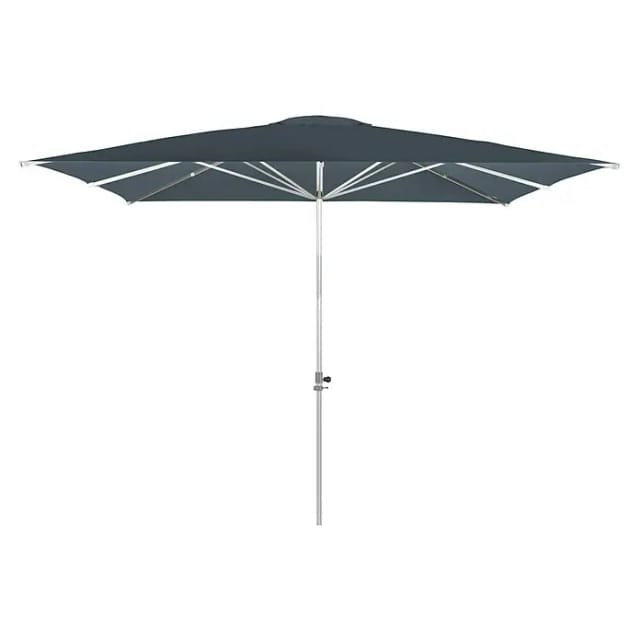 Doppler Sonnenschirm/ Großschirm "Alu Expert Teleskop" 350 x 350 cm, anthrazit, ohne Volant, Bezug aus 100% Polyester, Gestell aus Aluminium, 22,3 kg