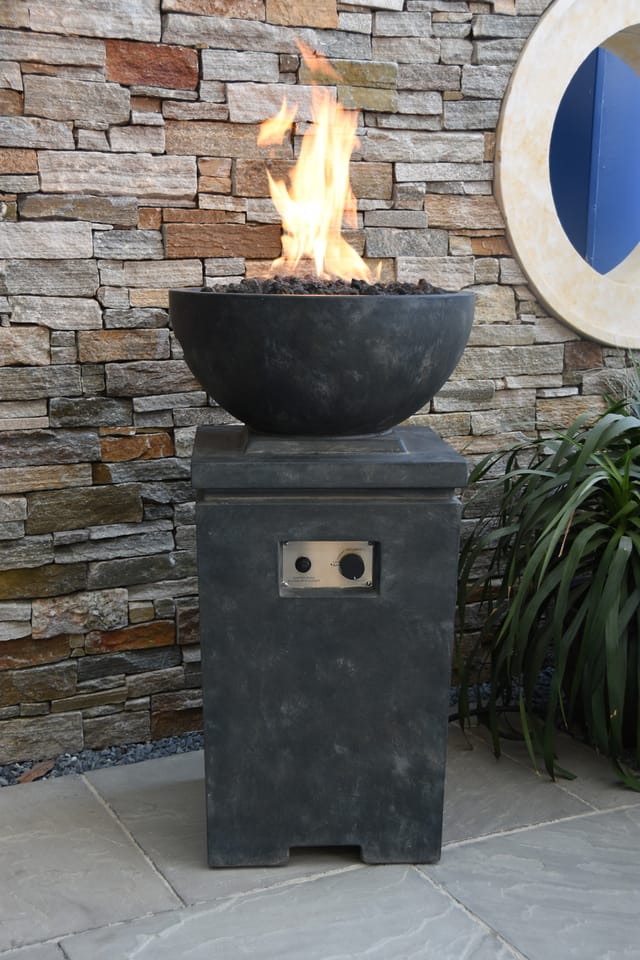 Gasfeuerstelle 'Kupe' in Beton-Optik - Modeno