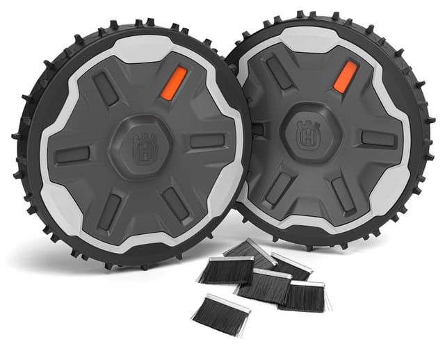 Husqvarna Automower® Terrain Kit mit Bürsten ✔ Passend für Automower® 305E/310E/405XE/410XE/430X/450X Nera, 520 & 550 ✔ Verbessert die Haftung an