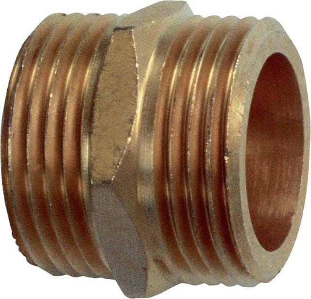 Meister Cornat Messing Doppelnippel Beidseitig AG 1 Schraubfittings