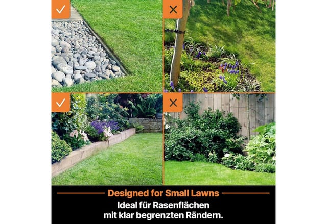 VBRM16 OcuMow™ Mähroboter für geeignet für bis zu 150 qm-Selbstfahrender Rasenmäher Roboter mit MX 24V 4.0Ah Lithium-Ionen Akku Ohne Kabel LawnMaster