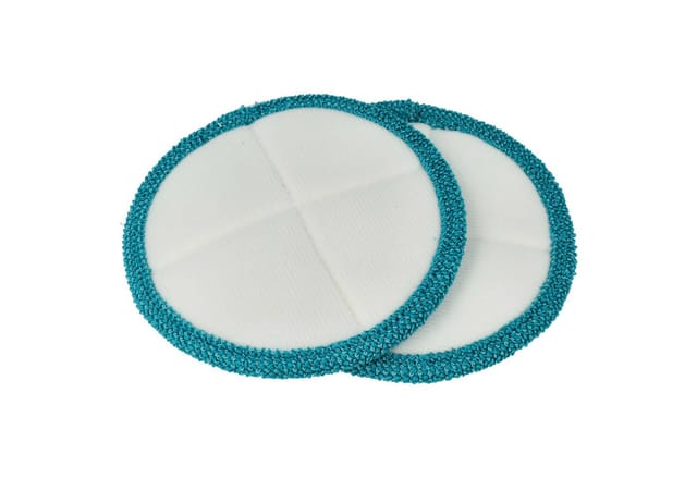 Vhbw - 4x Wischbezug kompatibel mit Clean Maxx Akku-Spray-Mopp 360 Wischmopp - Ersatzkopf, Polyester / Polyamid türkis