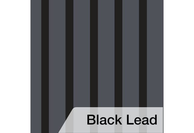 Hexim - Akustikpaneele Zubehör Abschlussleiste Lamellen mdf Wandverkleidung: Black Lead, 137.5cm