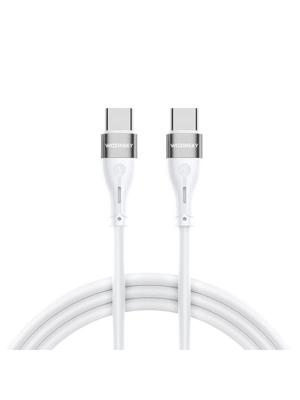 Langlebiges flexibles Kabel USB-C - USB-C PD 65W 2m weiß