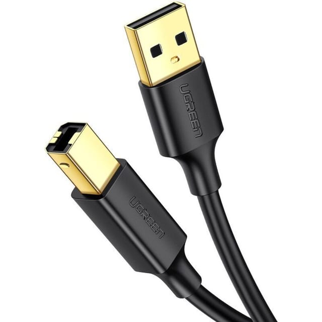 Ugreen USB-B-Kabel, vergoldet, für Drucker und Scanner, 1,5 m, USB 2.0, US135