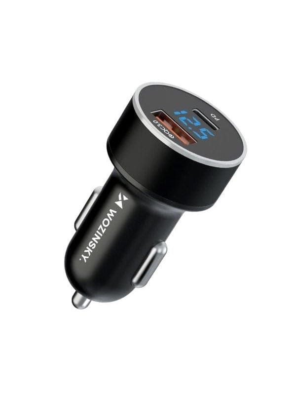 Autoladegerät für Zigarettenanzünder USB-C USB-A 36W Schwarz
