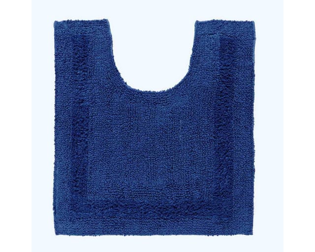 WC-Vorleger dunkelblau 50x55 cm aus 100% Baumwolle - Homescapes