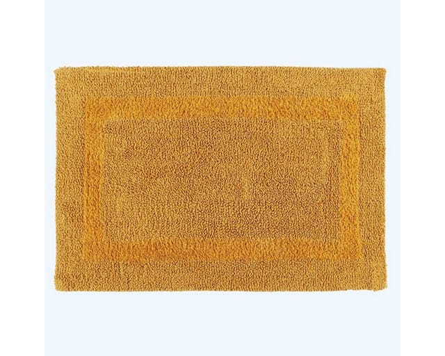 Badematte senfgelb 50x80 cm aus 100% Baumwolle - Homescapes