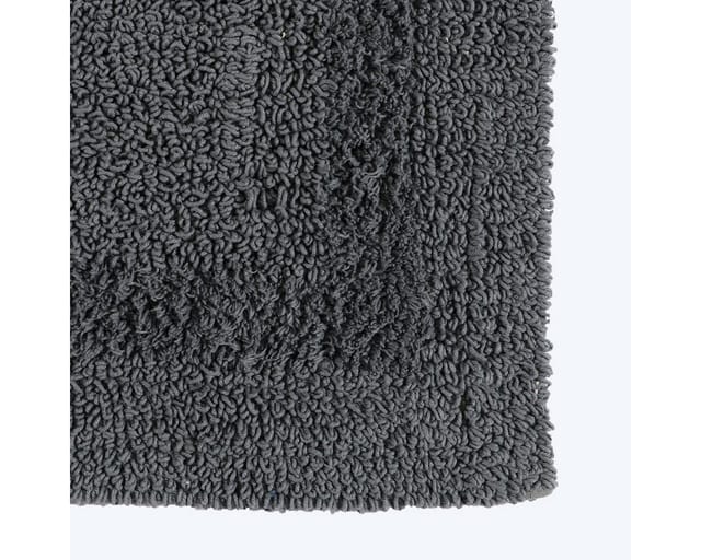 Duschvorleger grau 50x50 cm aus 100% Baumwolle - Homescapes