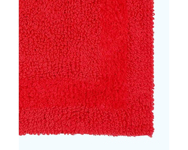 Duschvorleger rot 50x50 cm aus 100% Baumwolle - Homescapes