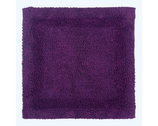 Duschvorleger lila 50x50 cm aus 100% Baumwolle - Homescapes