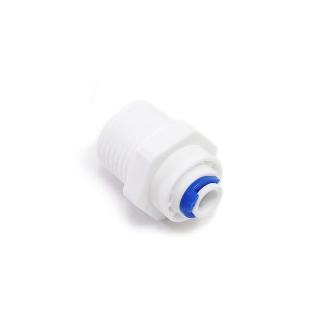 Wiltec - Jaco-Adapter 6,5 mm 1/4' Schlauch & 20 mm 1/2' ag, 25 x 25 x 35 mm, pp Schlauchverbinder für Wasserfilter, Osmoseanlage, Umkehrosmose