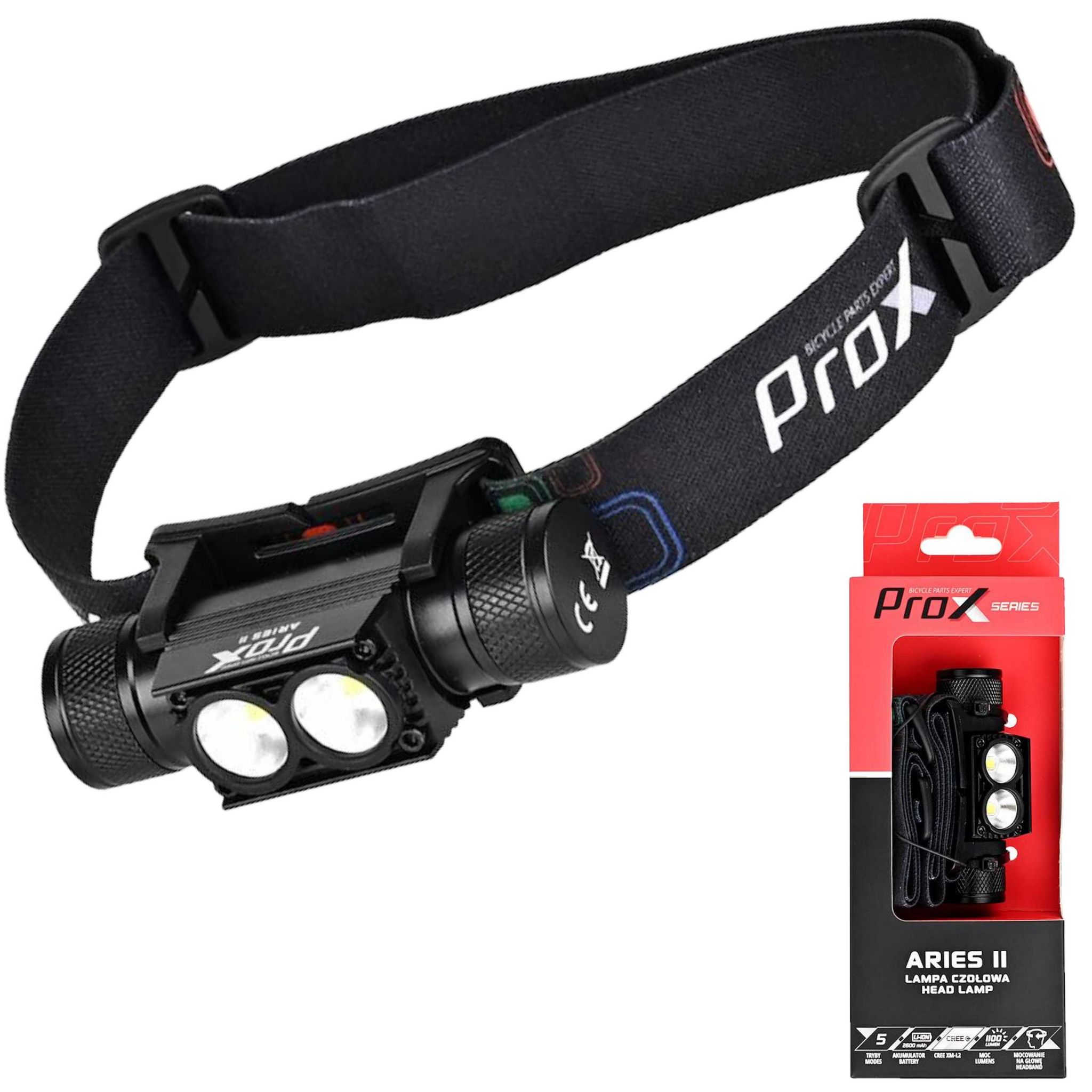 Prox Aries Ii Cree Xm-l2 1100 Lumen Wasserdichte Stirnlampe