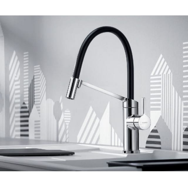 Viu s - Küchenarmatur mit flexiblem Arm, Chrom 524813 - Blanco