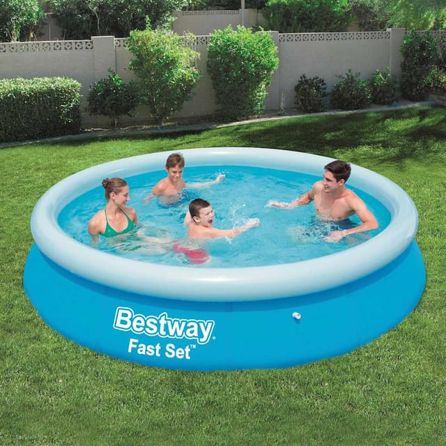 Bestway Fast Set Aufblasbarer Swimmingpool Rund 366x76 Cm 57273