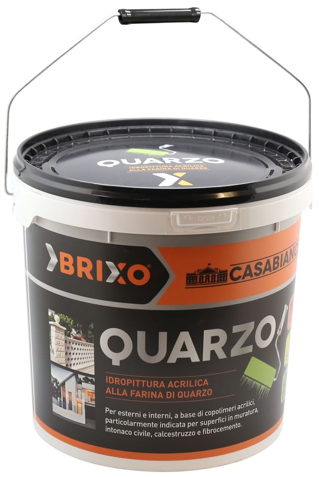 Fraschetti - Weiße Quarzmalerei für Innenräume und Außenkasabianca Brixo - 14 Lt