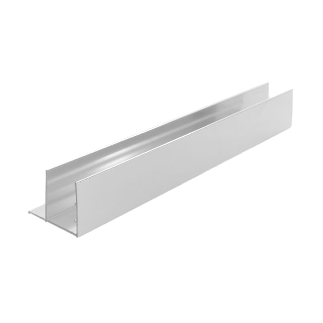 Wandprofil in verchromtes Aluminium für Duschkabine Duschtür h 185