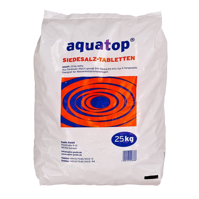 Stabilo - Aquatop Salztabletten Regeneriersalz 25 kg Wasserenthärter Siedesalz Typ a Salz
