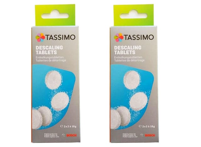 2er Pack Bosch TCZ6004 Entkalkungstabletten für alle Tassimo Multi-Getränke-Automaten