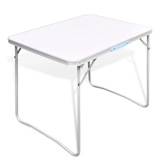 Campingtisch zusammenklappbar mit Metallrahmen 80 x 60 cm Vidaxl