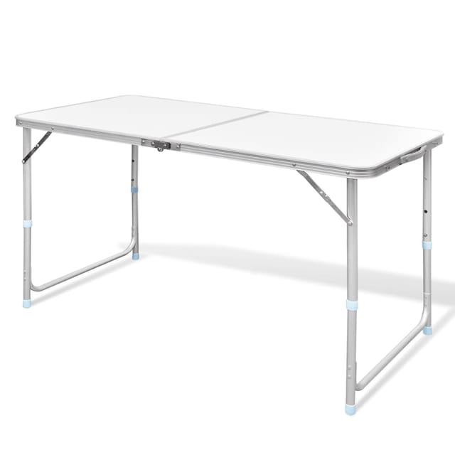 Campingtisch Klappbar Höhenverstellbar Aluminium 120x60 cm Vidaxl